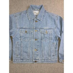 Vintage Chazzz By Charles Ghailian 90s Y2K Denim Jean Cotton Jacket Sz Small